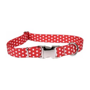 Comfort and Action in Red Polka Dot Polyester Dog Harness Medium 15 25 Chest Size