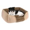 Comfort and Convenience Combined Medium Dog Bed for Small and Medium Breeds