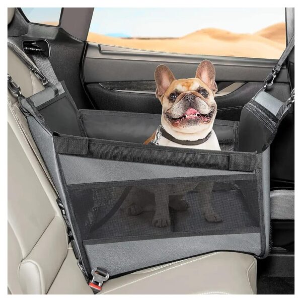 Comfort and Safety Dog Car Seat for Medium Dogs with Adjustable Leash Attachment