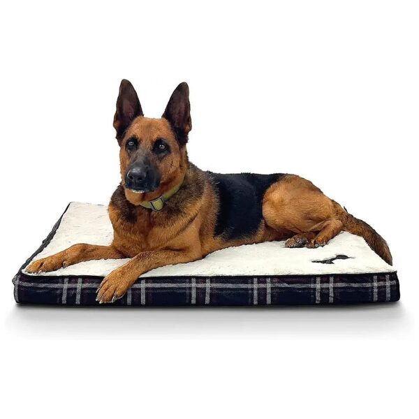 ComfortOrthopedic Dog Bed with Egg Crate Foam and Removable Washable Cover for Large Dogs