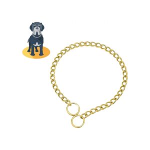 Comfortable 18K Cuban Link Heavy Duty Dog Chain Training Collar