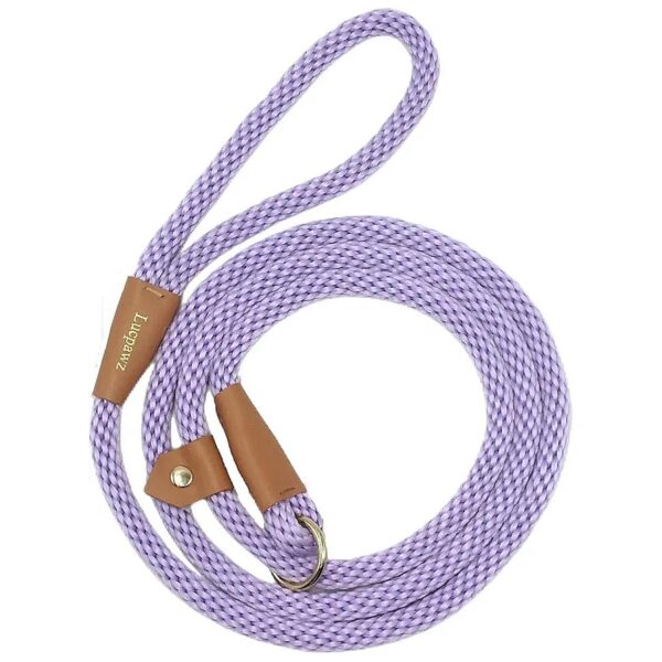 Comfortable 6FT Slip Leash with Soft Rope and Adjustable Collar for Small Dogs