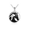 Comfortable 925 Sterling Silver Horse Necklace Jewelry for Women Girls Everyday Wear