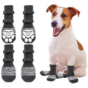 Comfortable Anti Slip Dog Socks Soft Material Non Slip Paw Protectors for Indoor Wear