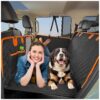 Comfortable Back Seat Extender for Dogs with Side Flaps and Waterproof Car Seat Covers