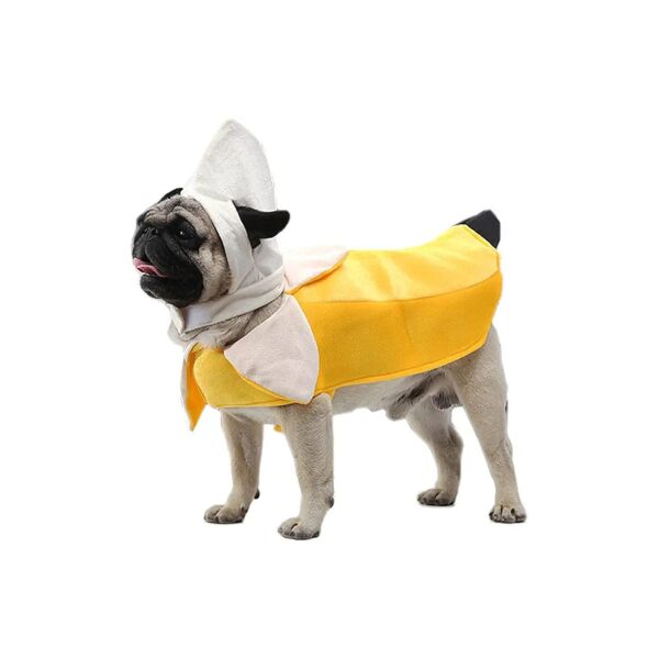 Comfortable Banana Dog Costume for Small Medium Large Dogs Holiday and Halloween Wear