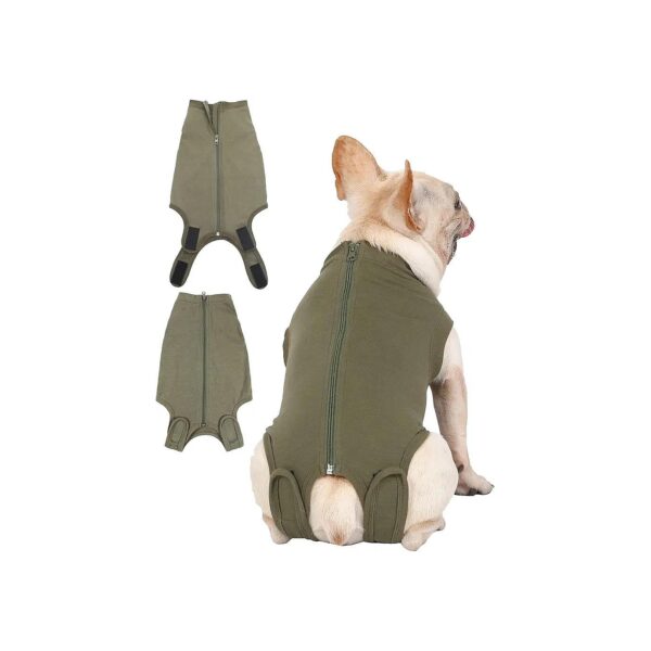 Comfortable & Breathable Dog Recovery Suit for Small Medium Large Pets with E-Collar