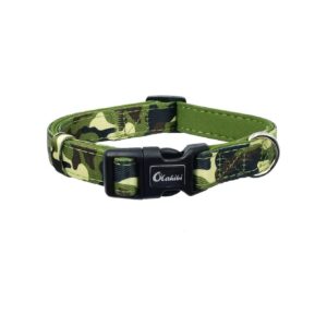 Comfortable Camouflage Patterned Neoprene Padded Dog Collar for Medium Size Dogs