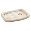 Comfortable Crate Bed for Small Dogs and Cats with Bumper-Style Cushioning