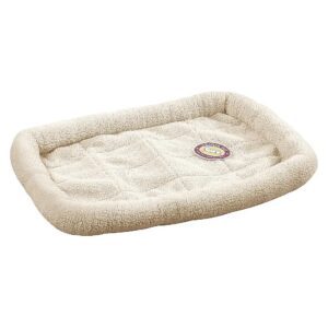 Comfortable Crate Bed for Small Dogs and Cats with Bumper-Style Cushioning