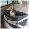 Comfortable Dog Booster Seat for 2 Small Dogs or Medium Dog with Adjustable Safety Belts