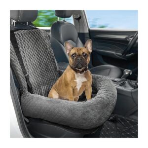 Comfortable Dog Car Bed for Small to Medium Dogs with Internal Pet Tether for Safety