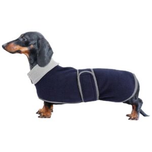 Comfortable Dog Coat for Dachshunds with Reflective Piping and Adjustable Straps