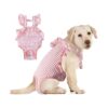 Comfortable Dog Diaper Pantie with Suspender and Mesh Fabric for Pet Owners