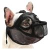 Comfortable Dog Muzzle for French Bulldogs and English Bulldogs with Wide Eye-Hole Design