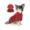 Comfortable Dog Sweater with Spliced Fabric for Small Dogs