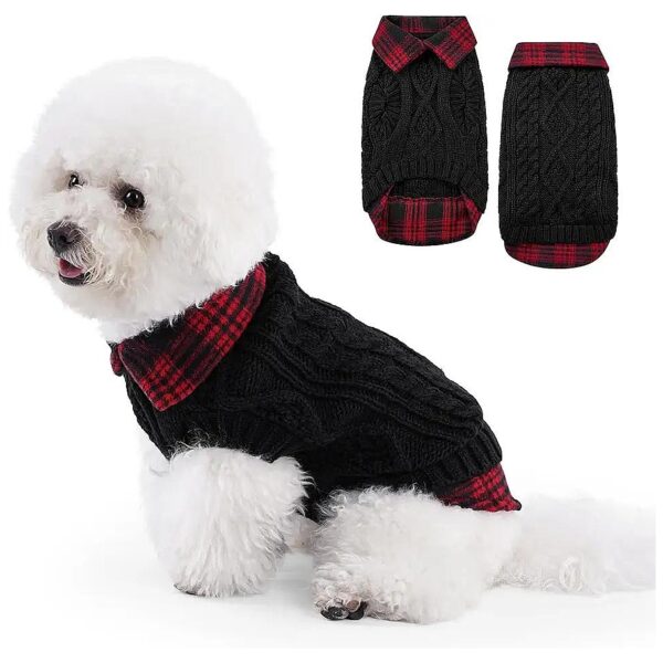 Comfortable Dog Sweaters for Small Breed Dogs Sleeveless Design