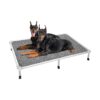 Comfortable Elevated Dog Bed with Cooling Surface and Durable Textilene Mesh