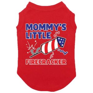 Comfortable Firecracker Themed Dog Shirt for Independence Day Celebrations