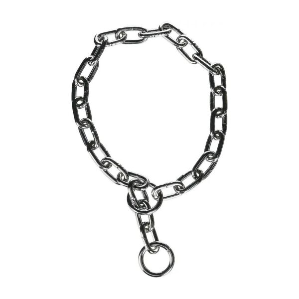 Comfortable Heavy Duty Chain Collar for Training and Walking Large Dogs