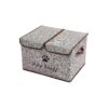 Comfortable Linen Fabric Storage Cubes with Handles for Dog Coats and Apparel