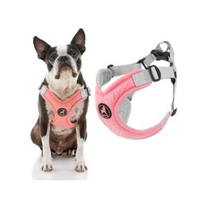 Comfortable Memory Foam Step in Harness for Small Dogs with Scratch Resistant Outer Layer