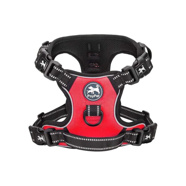 Comfortable No-Pull Dog Harness with Adjustable Neck and Chest Girth for a Perfect Fit