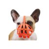 Comfortable Orange Muzzle for Small Dogs with Sensitive Skin and Snout Needs