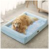 Comfortable Orthopedic Dog Bed for Large Dogs with Soft Velvet Cover and Foam Support