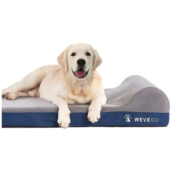 Comfortable Orthopedic Dog Bed with Soft Flannel Fabric Cover and Waterproof Liner