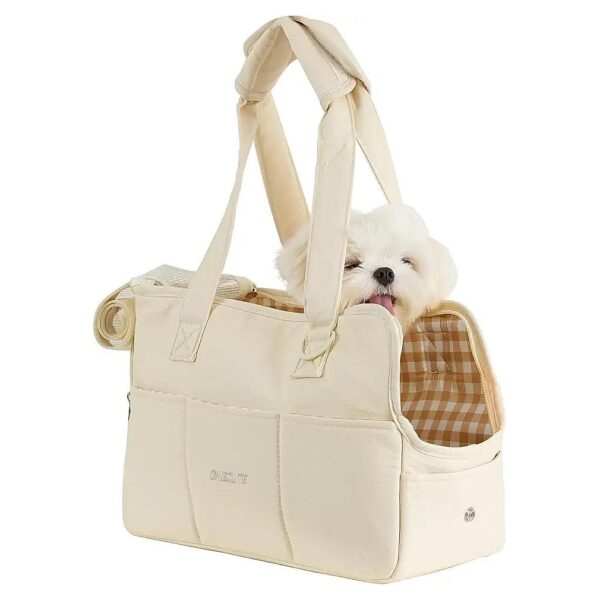 Comfortable Pet Carrier for Small Pets with Five Pockets, Soft Sided Design