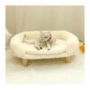 Comfortable Pet Coach for Small Cats and Dogs with Sturdy Wooden Legs