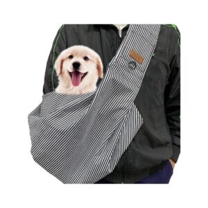 Comfortable Pet Sling for Small Animals 7-15lbs with Adjustable Height and Durable Design