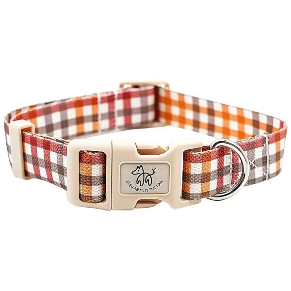 Comfortable Polyester Dog Collar with Easy Clean Buckle and Adjustable Length for Dogs