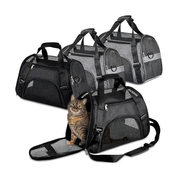 Comfortable Portable Foldable Pet Carrier for Cats Dogs Under 13lbs