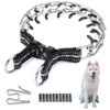 Comfortable Prong Collar for Training Small Medium Large Dogs with Adjustable Size