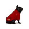 Comfortable Pullover Hoodie Sweatshirt for Small Dogs - Burgundy Red XS