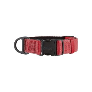 Comfortable Red Dog Collar with Adjustable Ultra Durable Neoprene Padding