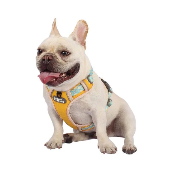 Comfortable Reflective Dog Harness Easy Control Yellow for Small Medium Large Breeds