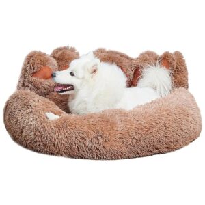 Comfortable Sleeping Puppy Cushion with Bear Paw Shape for Small to Medium Dogs