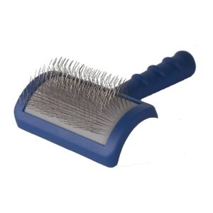 Comfortable Slicker Brush for Pet Grooming with Soft Pins and Handle