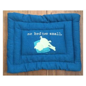 Comfortable Small Blue Pet Mat 18 Inch Length with Polyester Cotton Blend