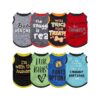 Comfortable Small Dog Sweatshirt for Pet Dogs Cats 8 Pieces with Funny Letters