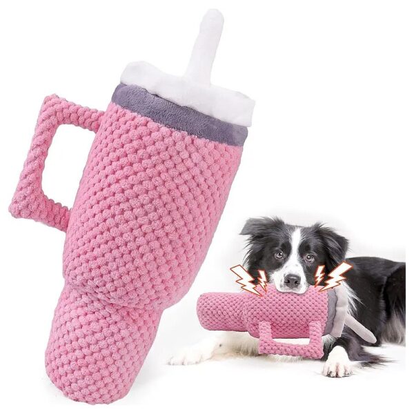 Comfortable Squeaky Dog Toys with Soft Cup Design for Small Medium Large Breeds