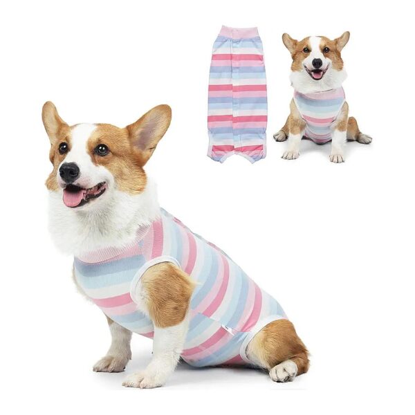 Comfortable Wear Dog Recovery Suit for Small Medium Dogs with Easy Button-Style Fastening