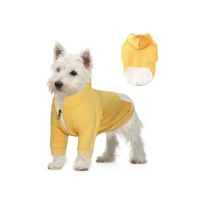 Comfortable Winter Dog Coat with Hood and Zipper Closure for Small Medium Large Dogs