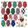 Comfortable and Adjustable Christmas Dog Scarves for Dogs and Cats