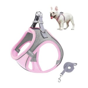 Comfortable and Adjustable Dog Vest Harness for Small Animals Medium Pink