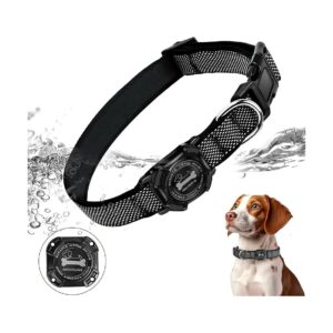 Comfortable and Adjustable Waterproof Airtag Dog Collar for Small Medium Large Dogs