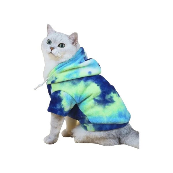 Comfortable and Breathable Dog Coat with Tie Dye Design for Cats and Small Dogs